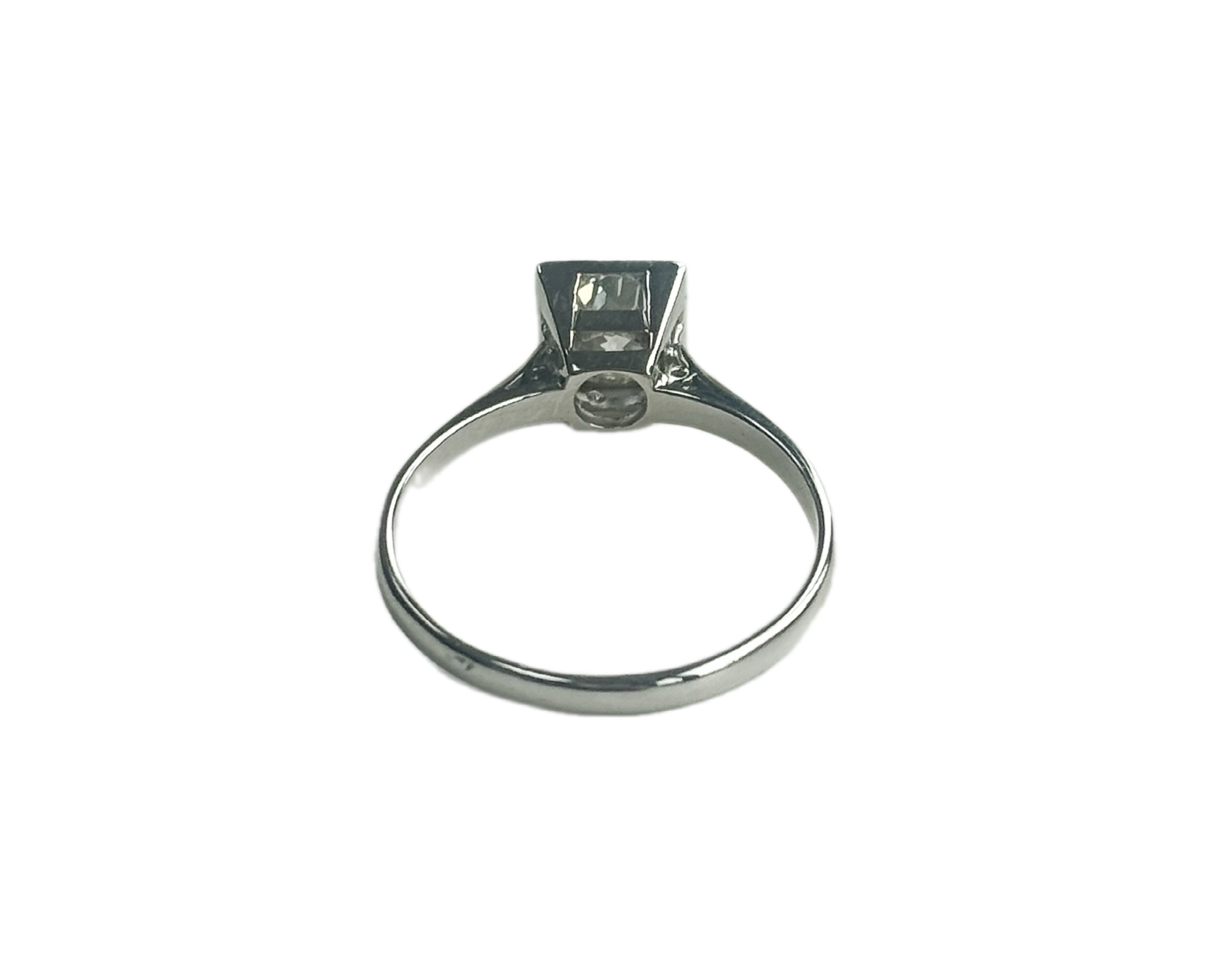 underside of art deco ring