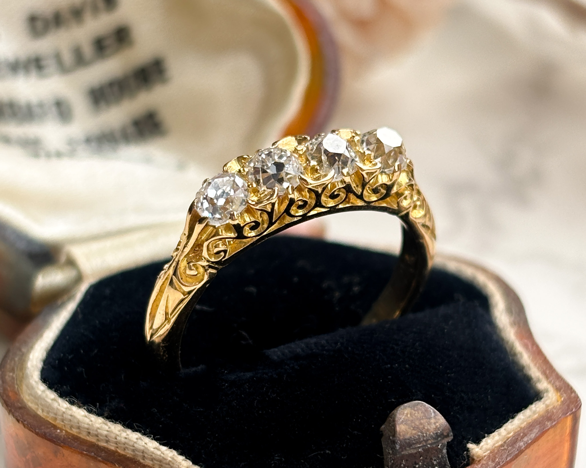 Victorian four stone diamond ring 2