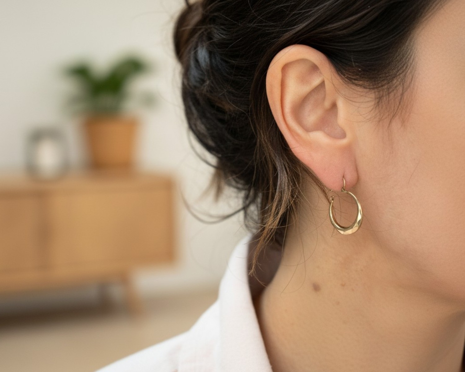 vintage 9ct gold hoops 2