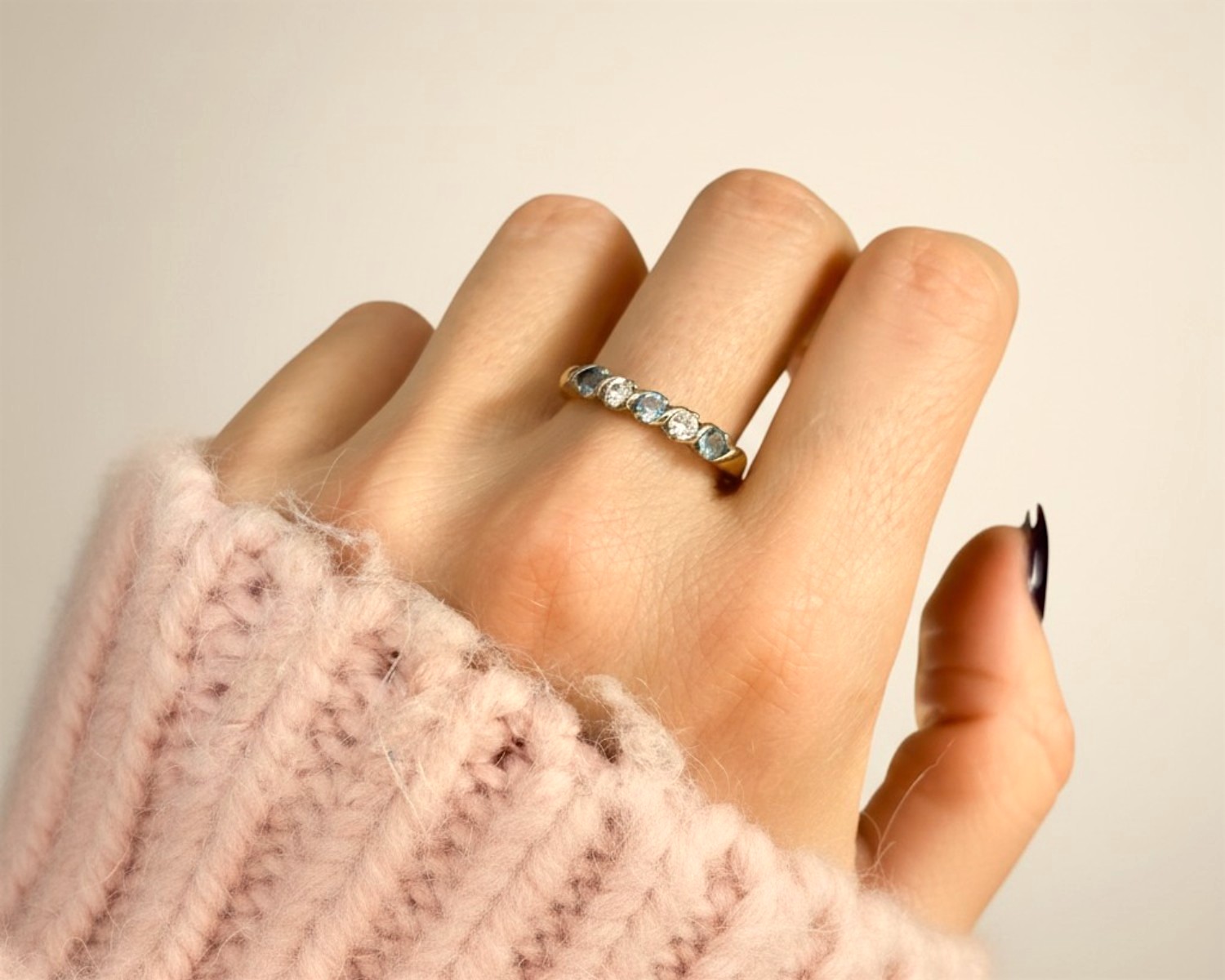 vintage blue topaz ring 3