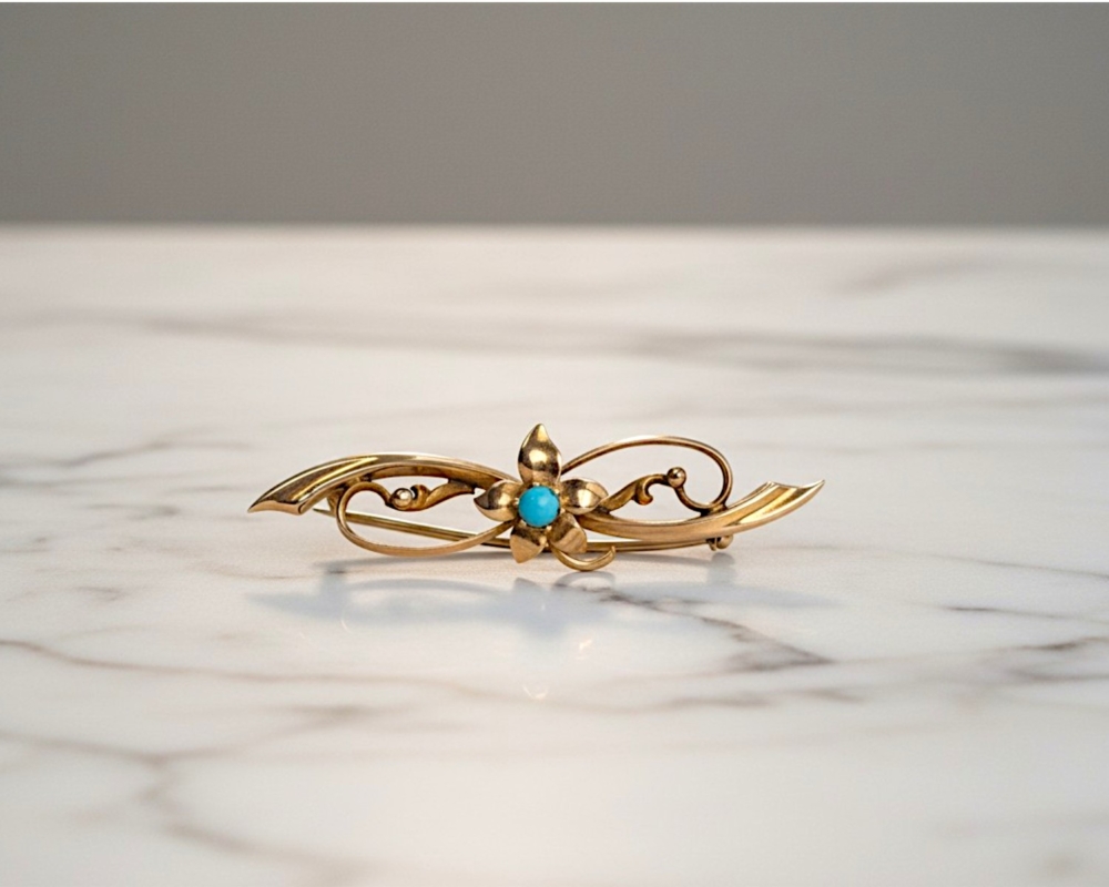 antique turquoise brooch for sale