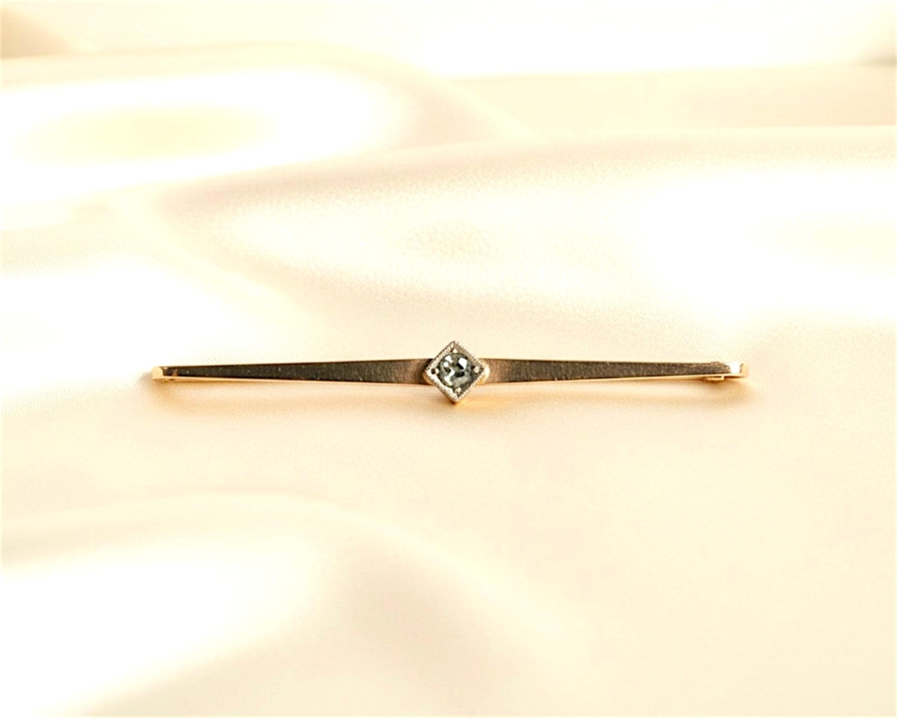 antique diamond bar brooch