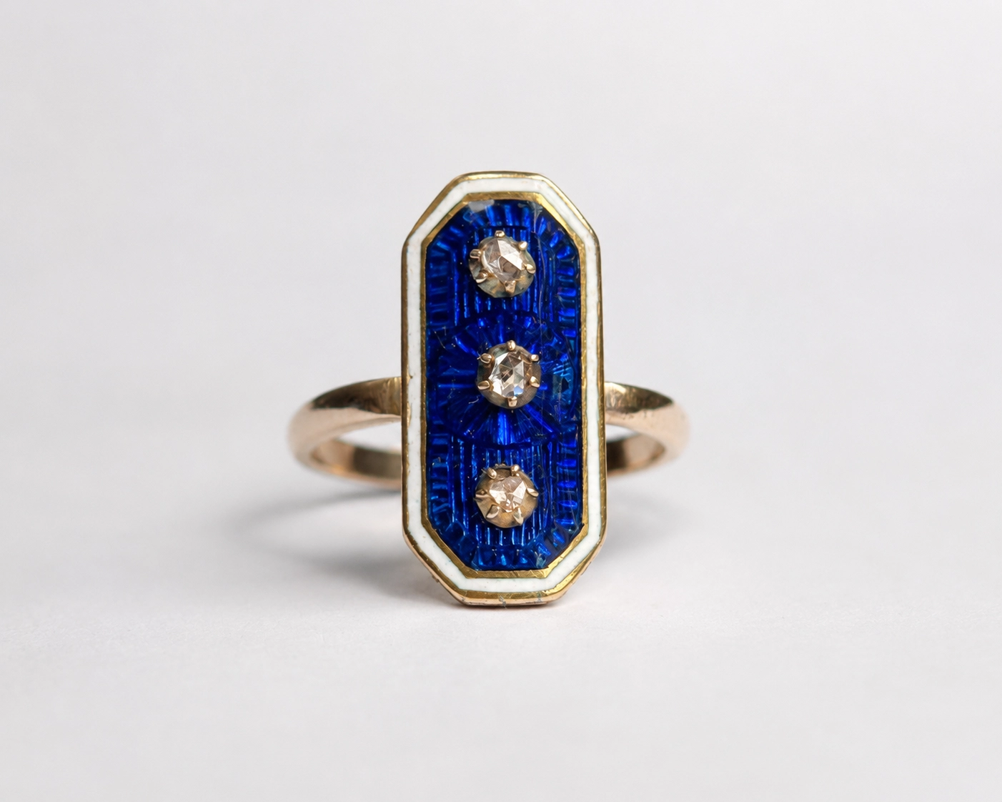 Victorian enamel ring