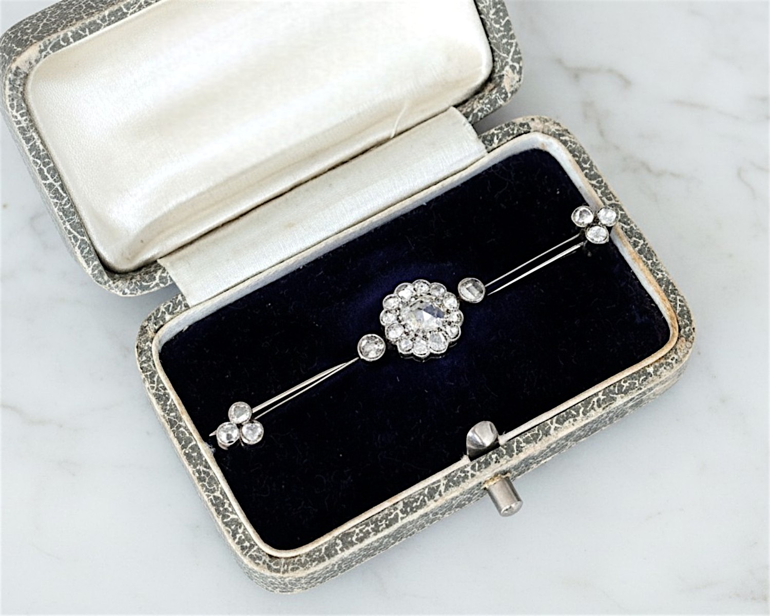 antique diamond brooch