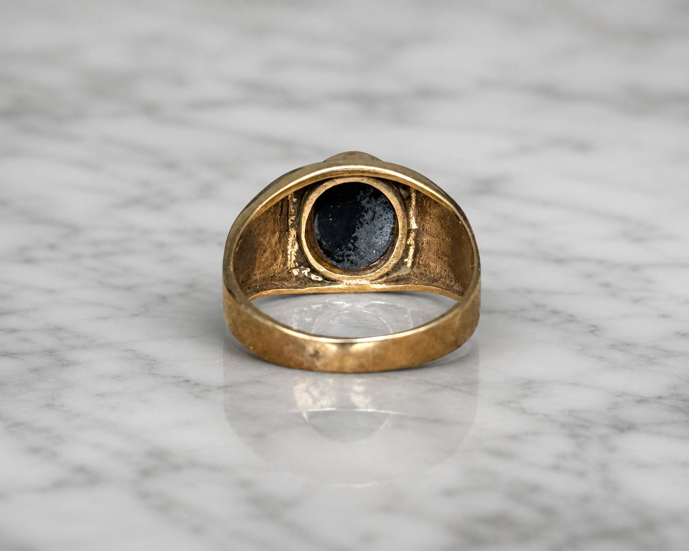 back opal signet ring
