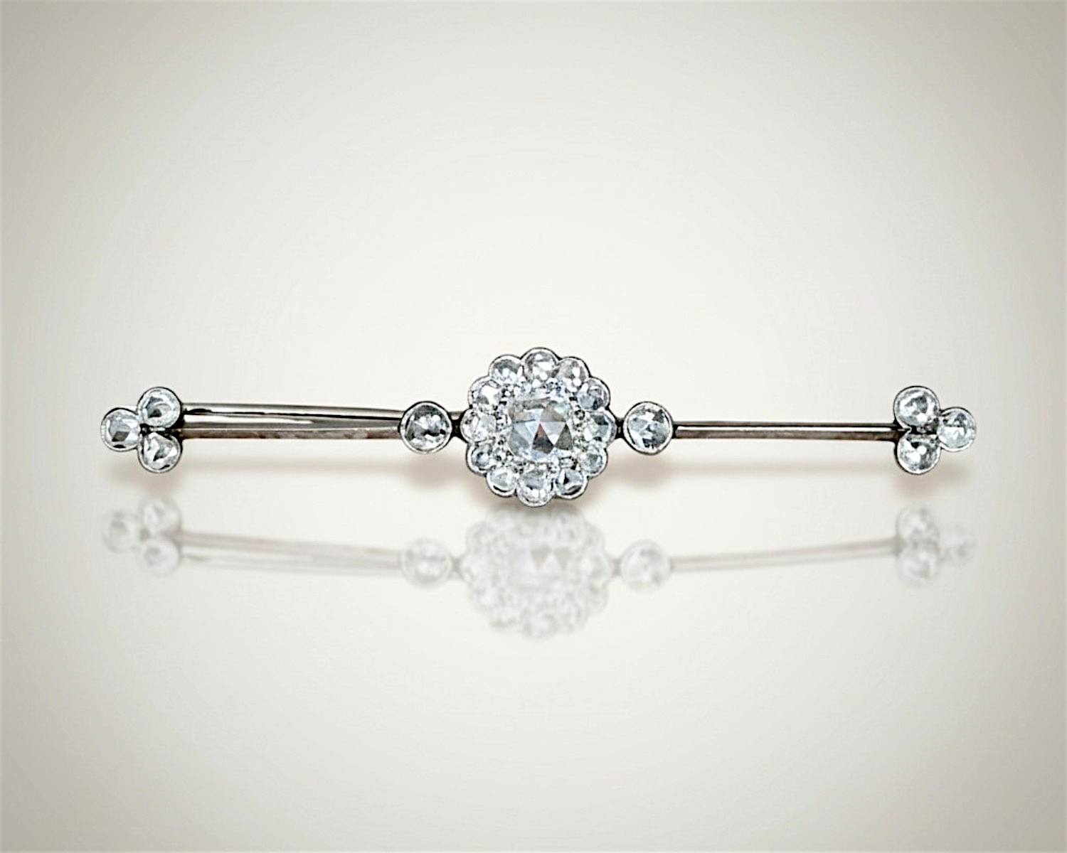 edwardian cluster brooch