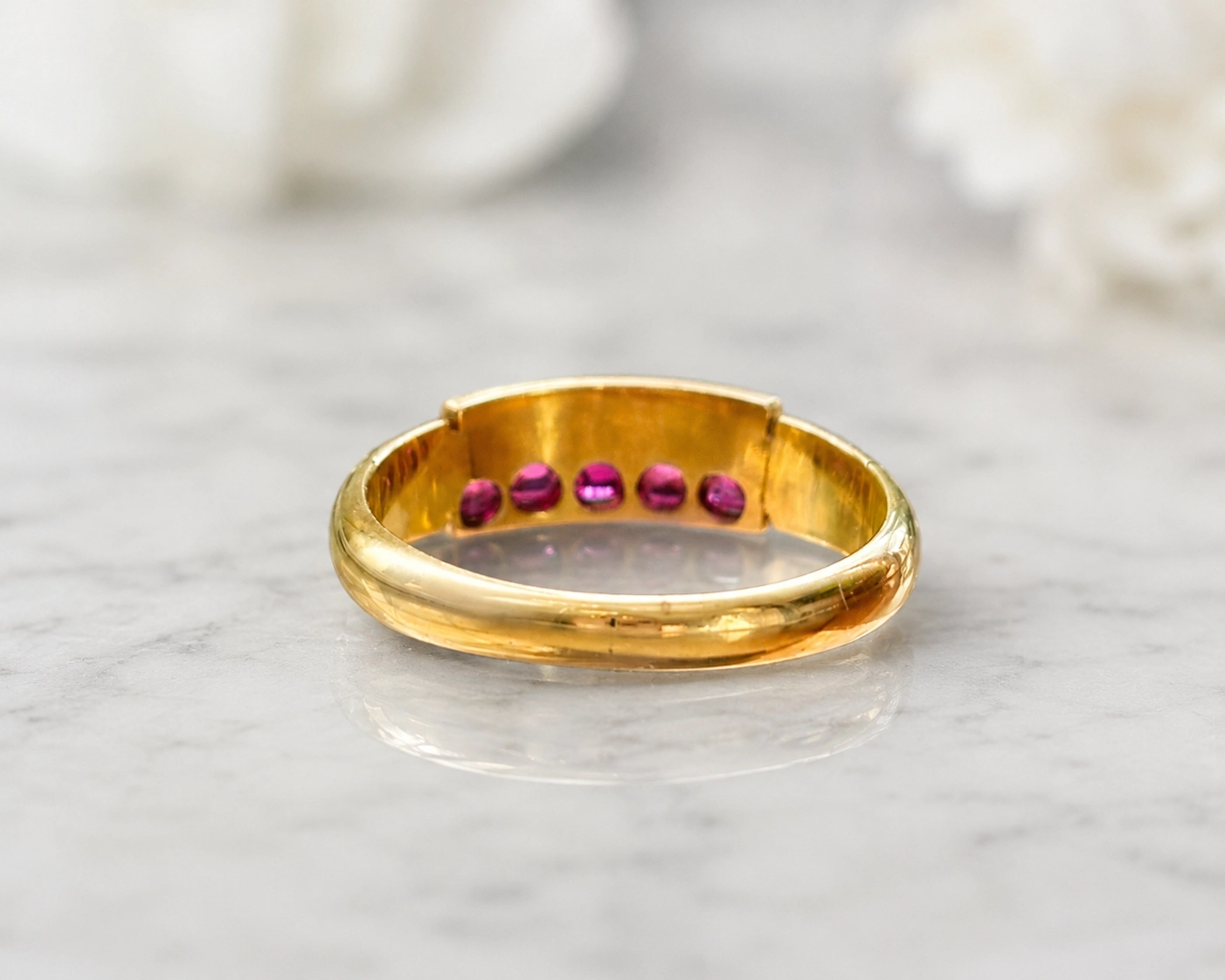 ruby pearl ring rear view