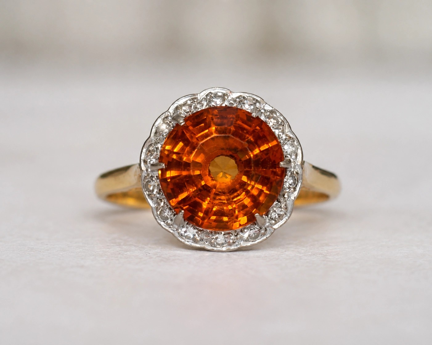 antique citrine ring