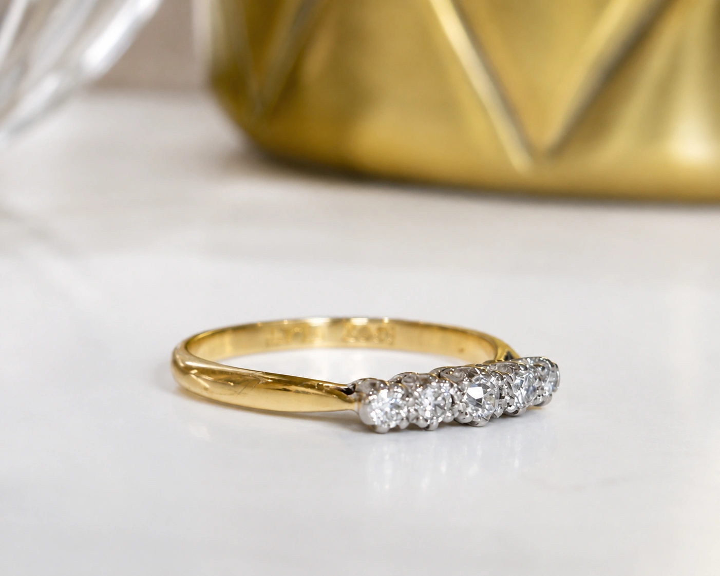 five stone ring side view