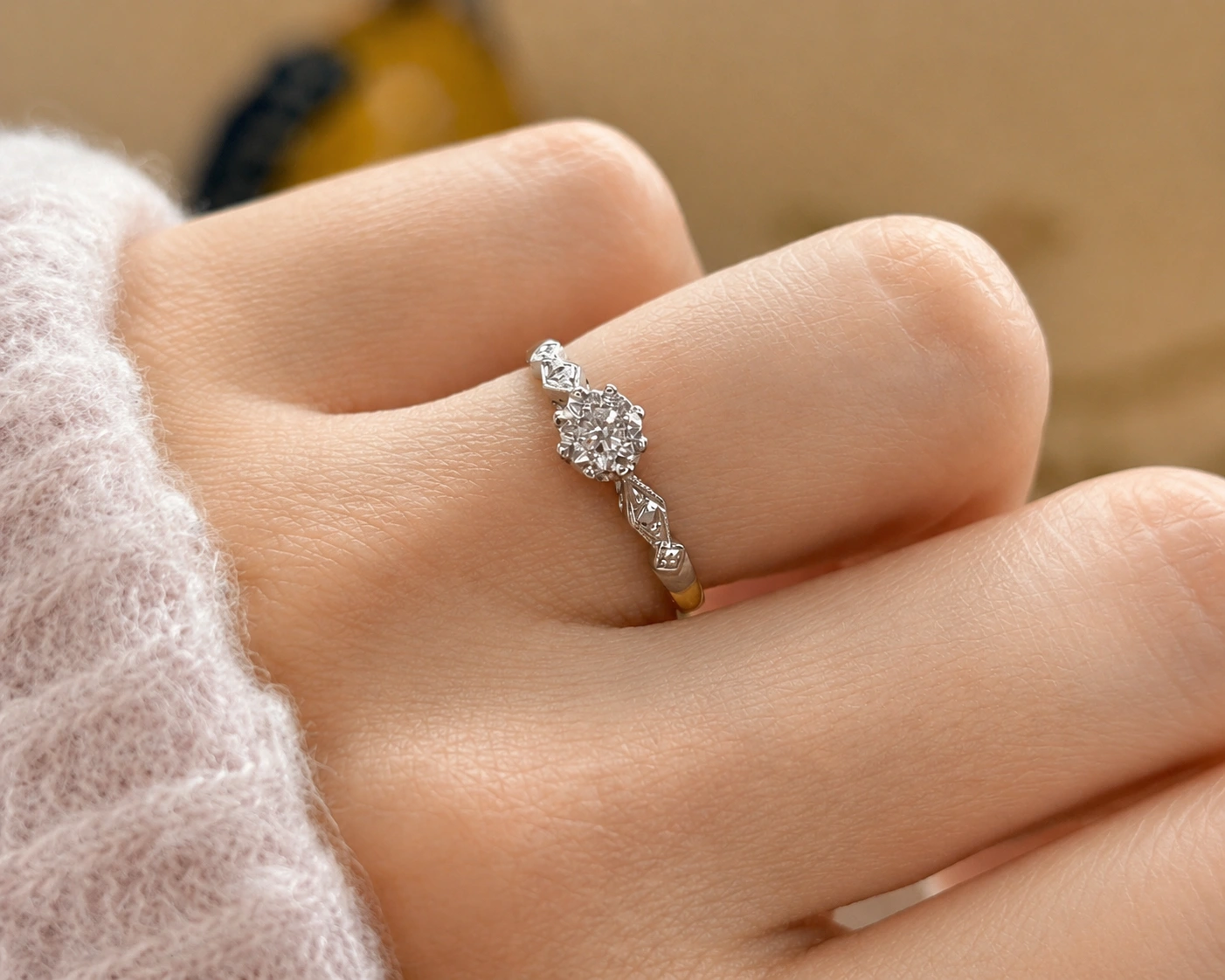 little diamond on hand