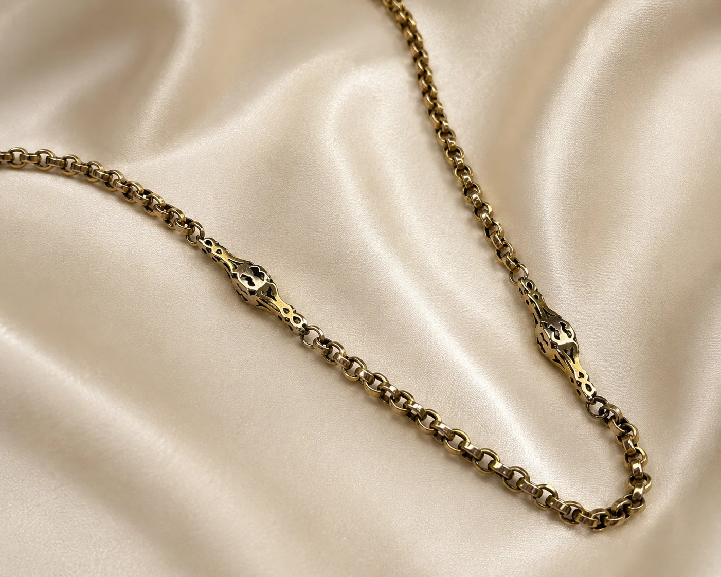 long gold victorian chain
