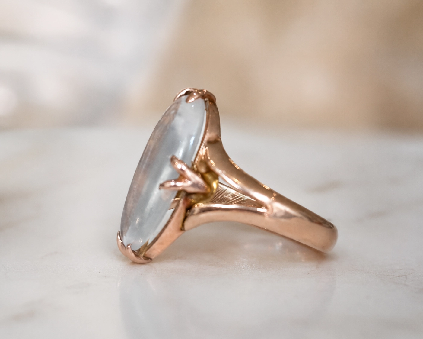 moonstone side ring