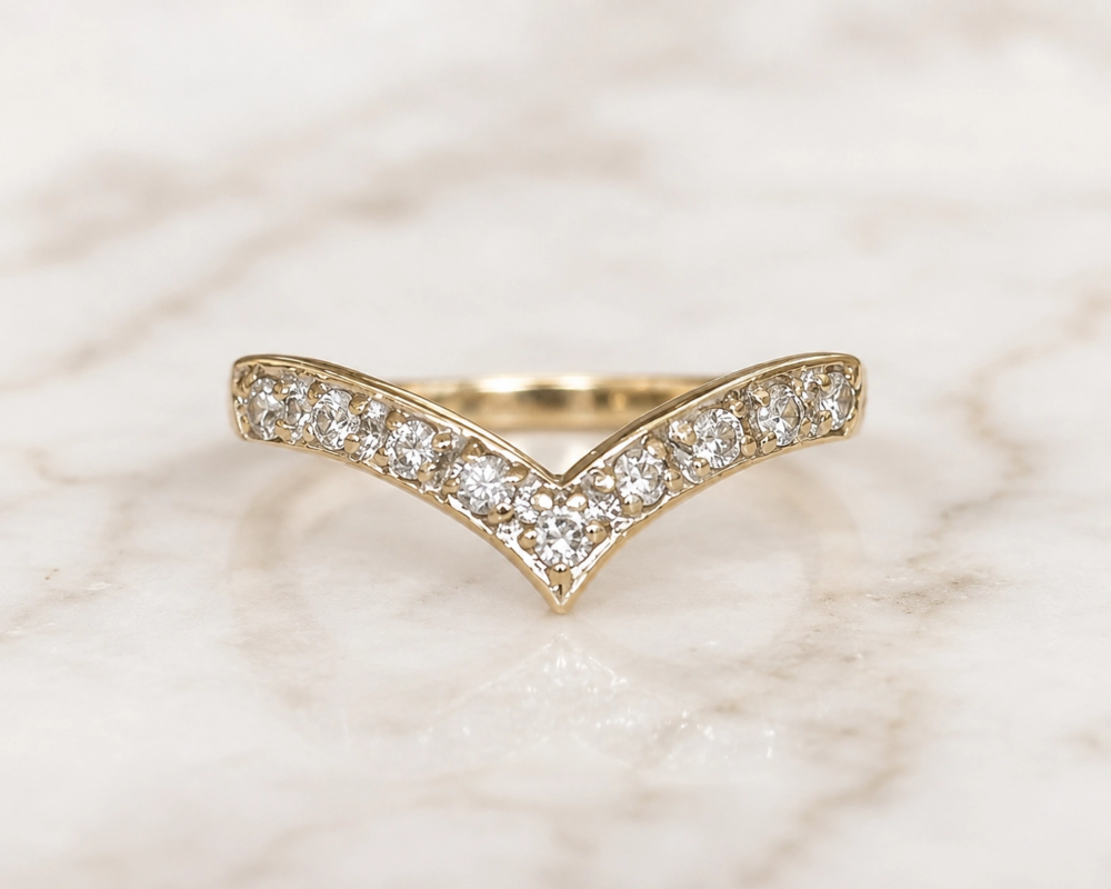 vintage diamond wishbone ring vintage diamond wishbone ring in 9ct yellow gold for sale in leeds
