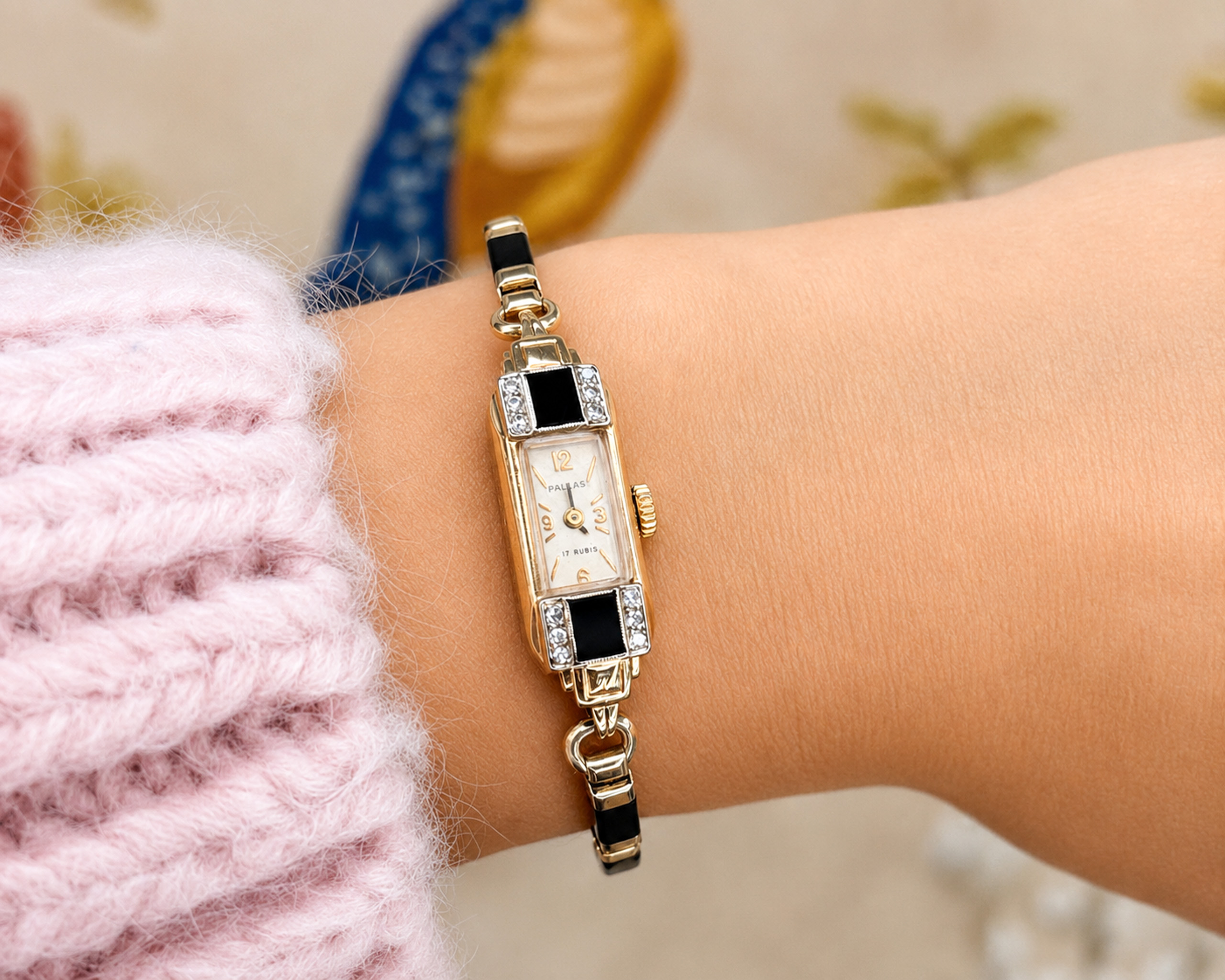 1940s pallas watch on hand