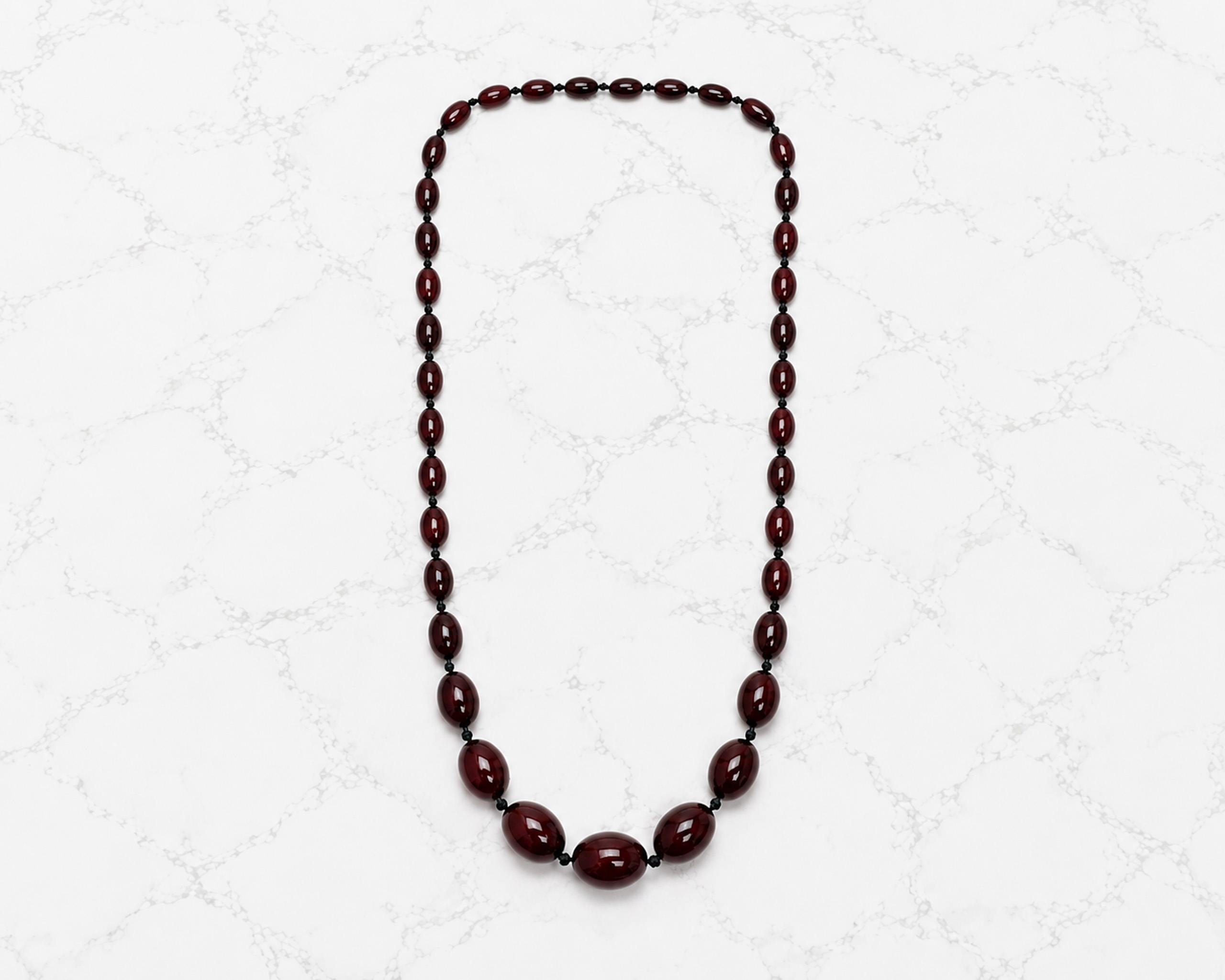 bakelite beads flatlay