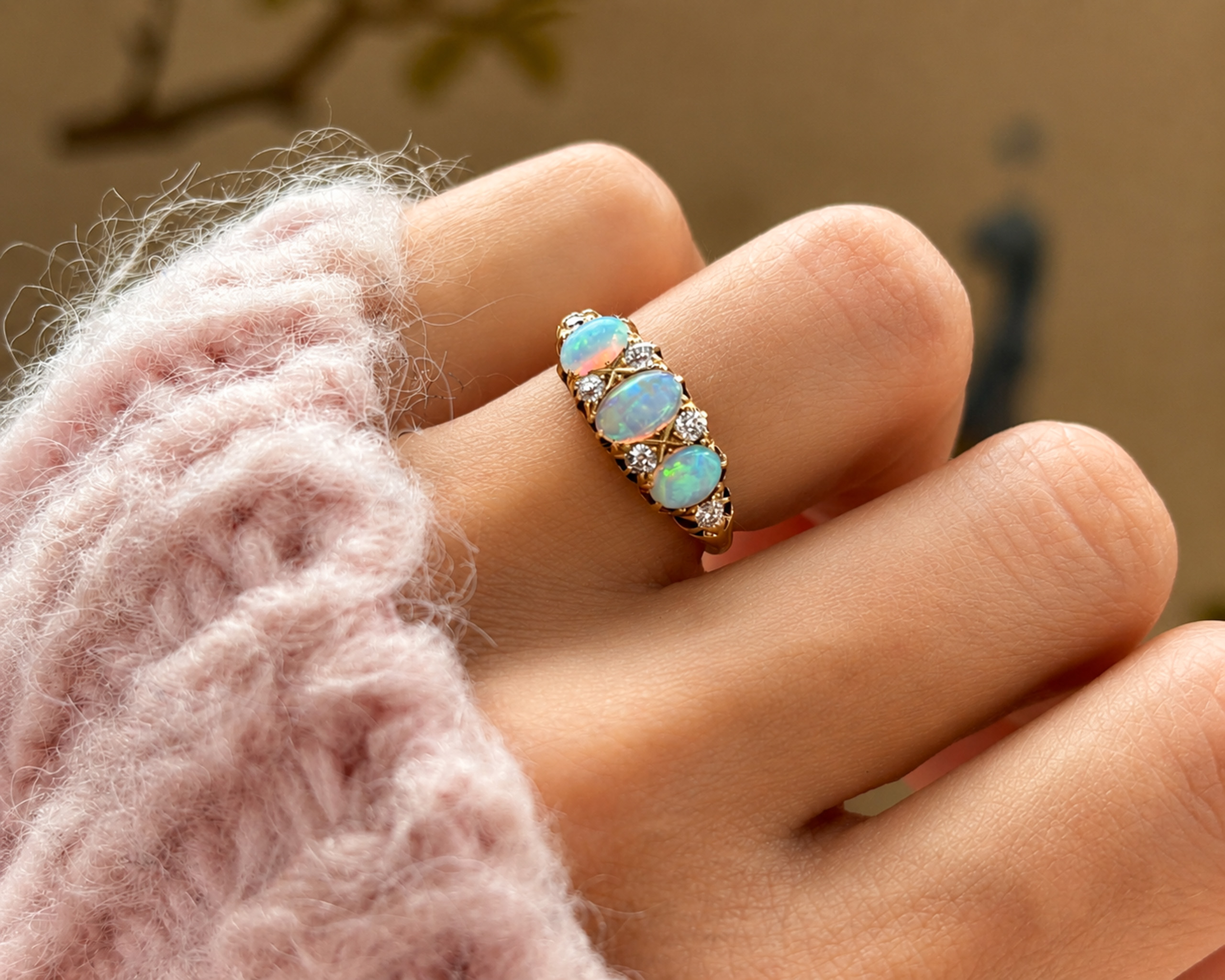 victorian opal ring