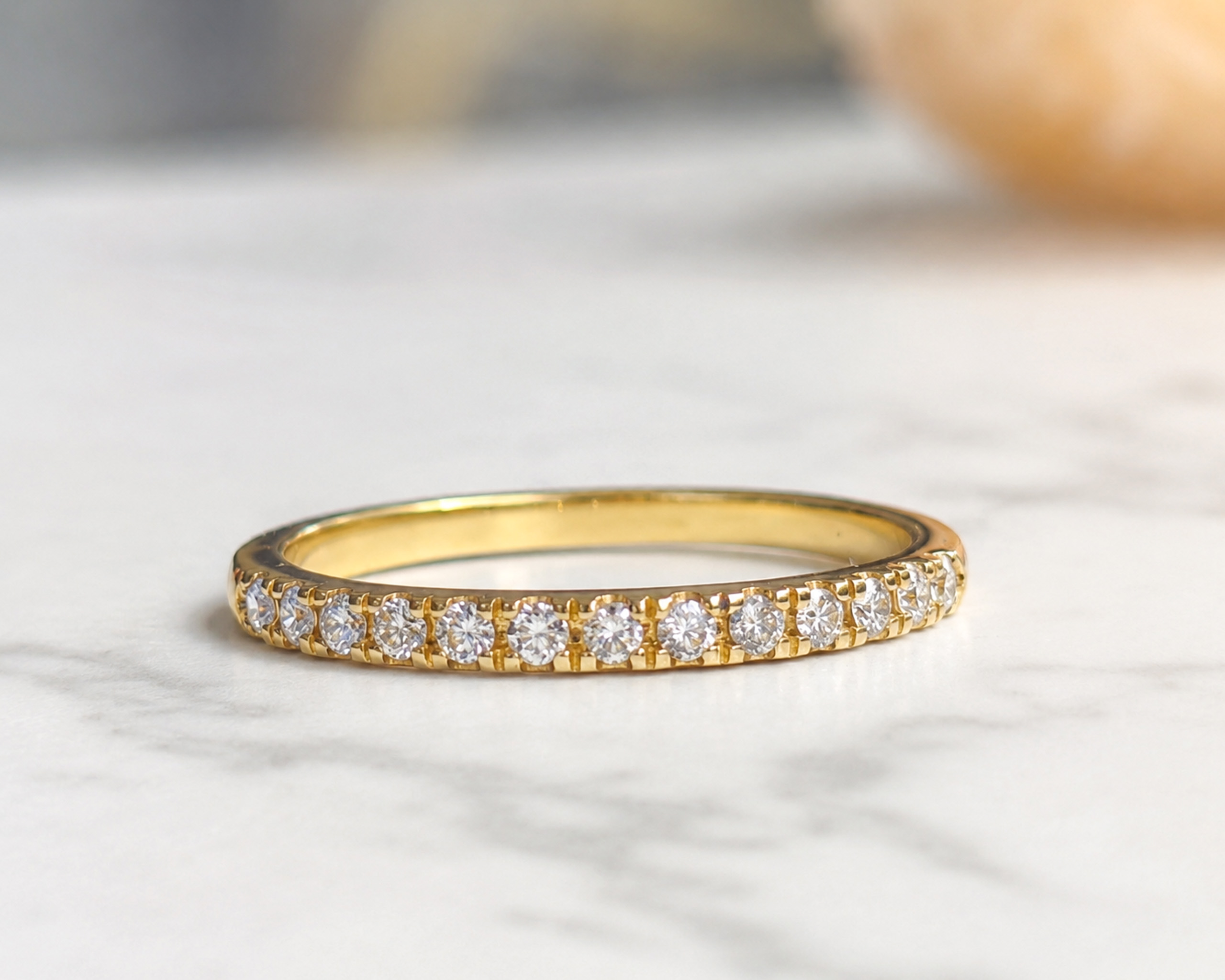 18ct gold diamond half eternity ring for sale in Leeds