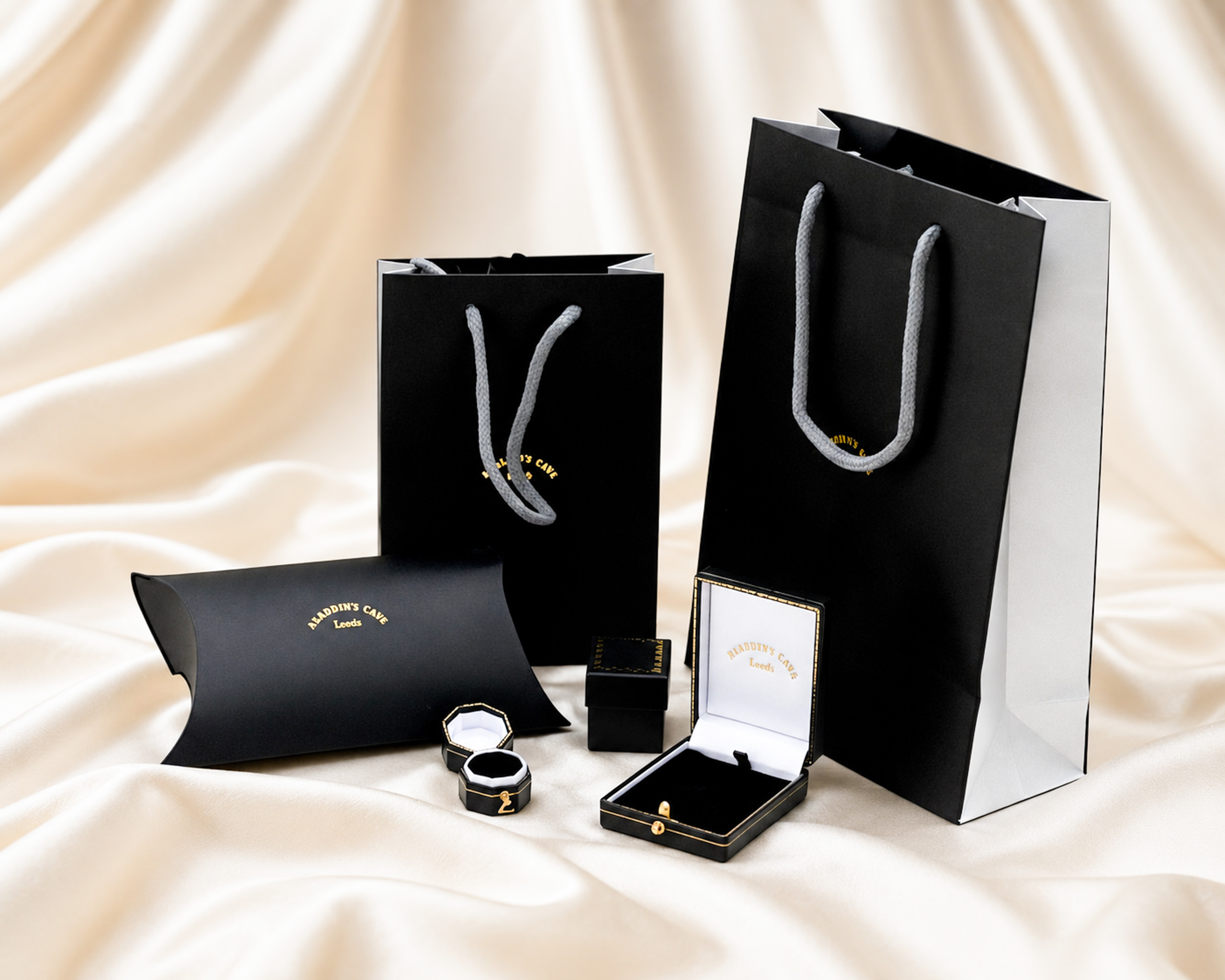 packaging on silk