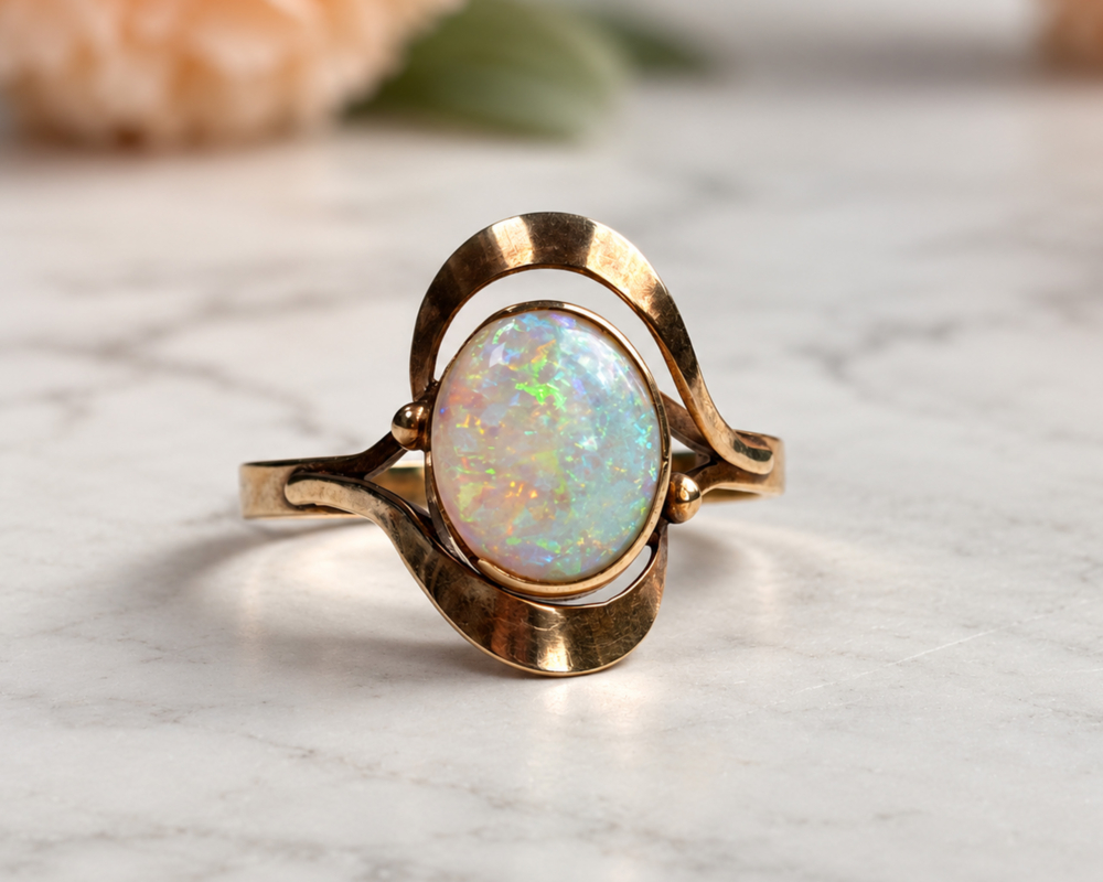 1930s 0pal ring 1930s opal ring in 9ct gold for sale in Leeds