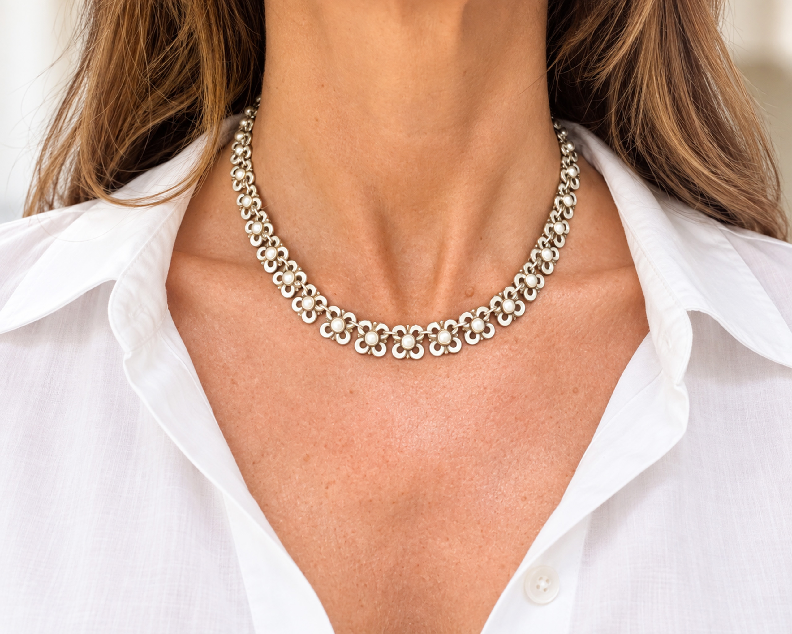 david andersen necklace on neck
