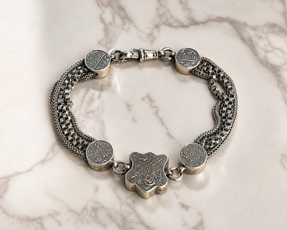 antique silver Albertina bracelet for sale in Leeds