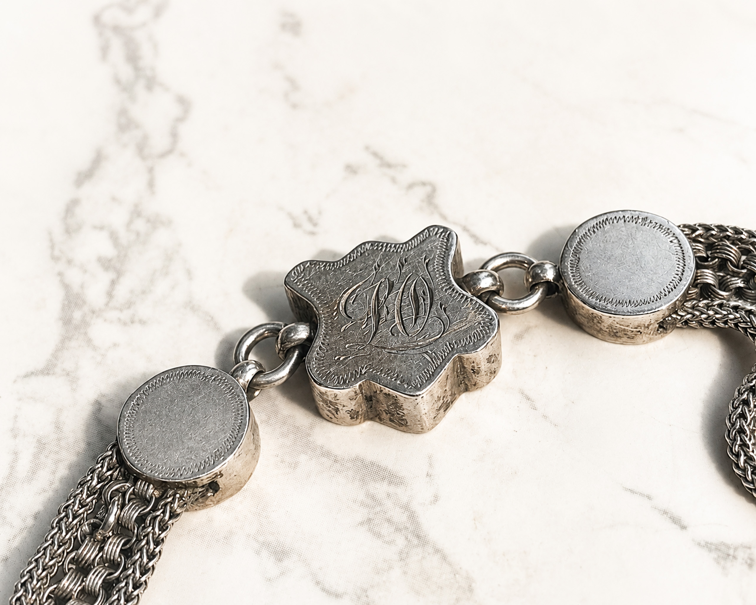 silver albertina bracelet engraving