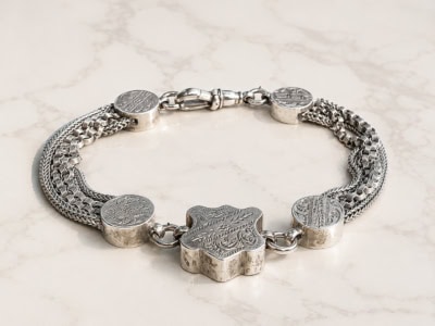 antique silver Albertina bracelet for sale in Leeds