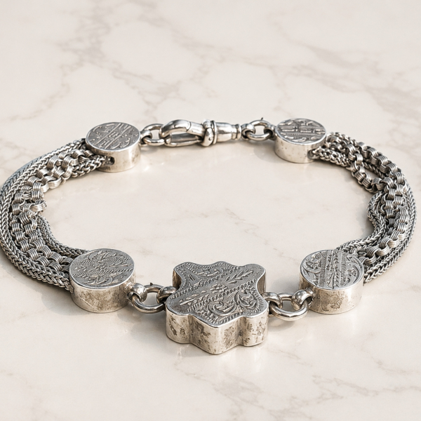 antique silver Albertina bracelet for sale in Leeds