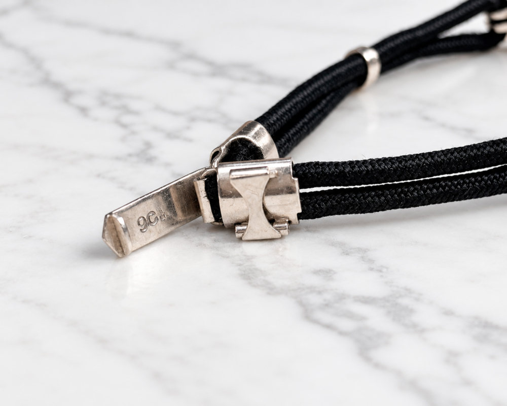The 9ct white gold clasp of an antique Art Deco diamond watch for sale