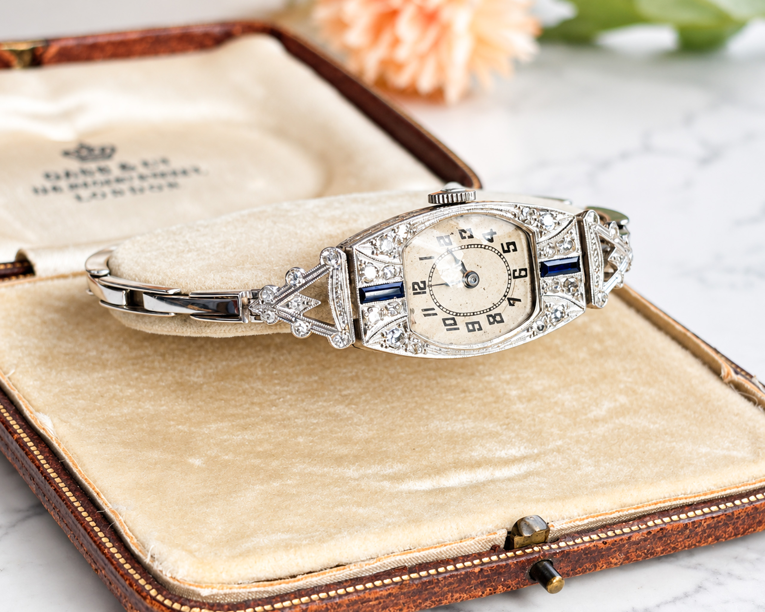 art deco cocktail watch in box 2