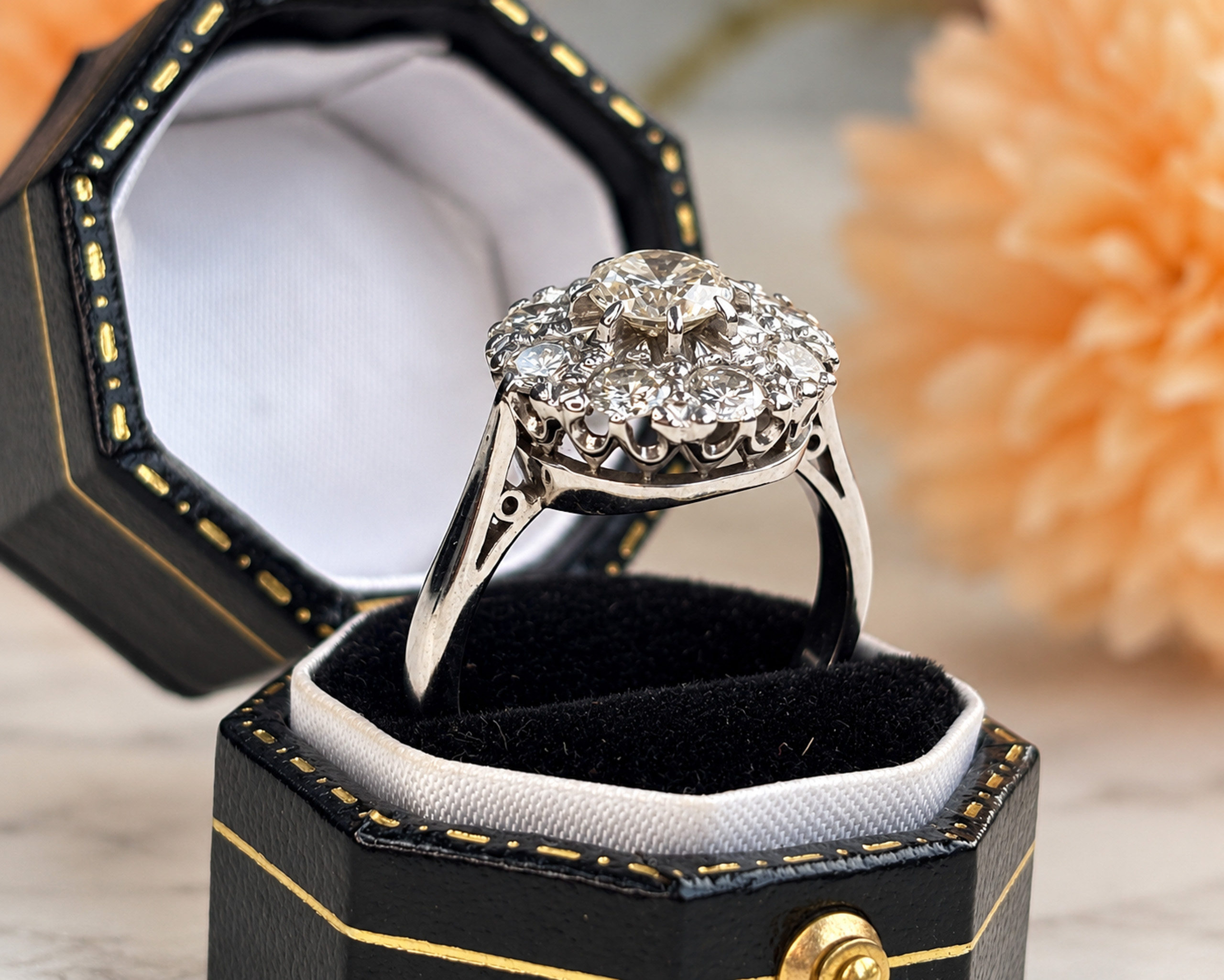 diamond halo cluster ring in box 2