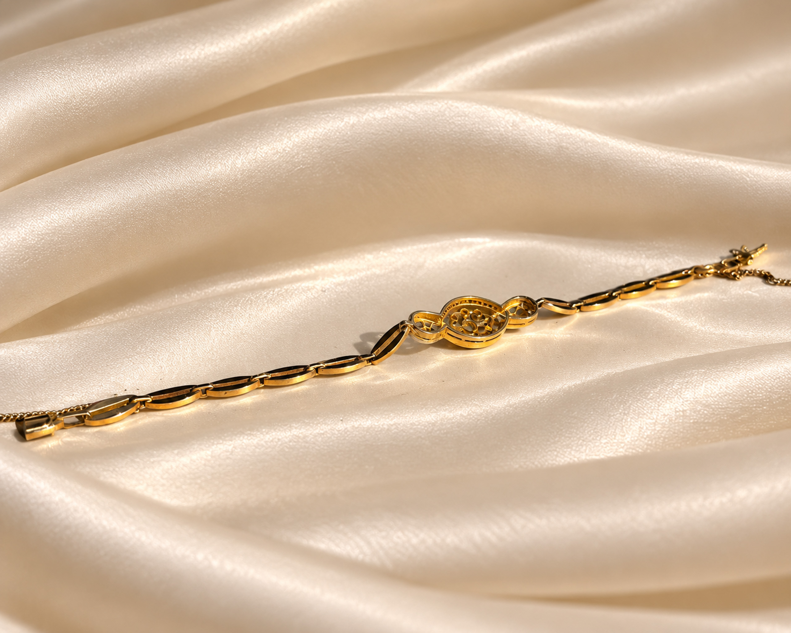ruby and diamond bracelet underside