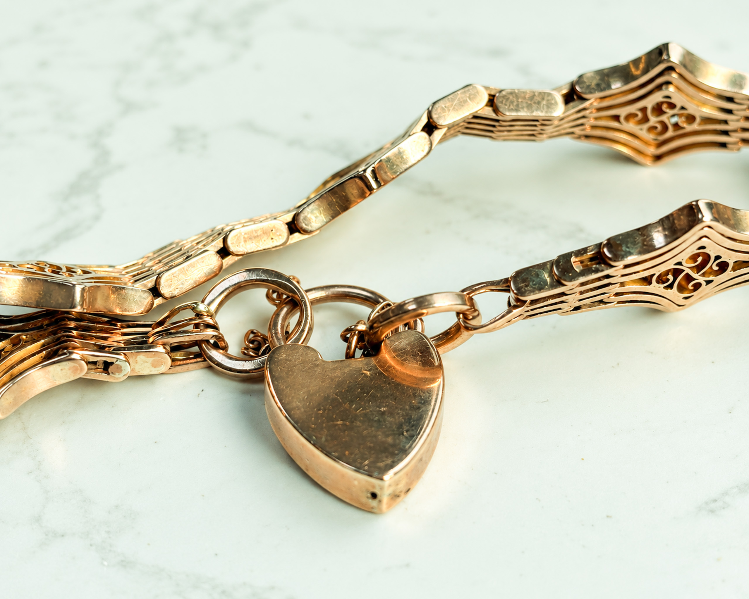 victorian gold bracelet back